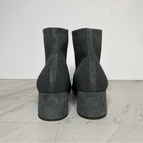 Eileen Fisher Honey Gray Knit Stretch Bootie 8 1/2 - Picture 3 of 14